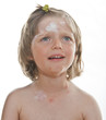 ill little girl - smallpox, chickenpox