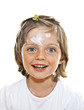little girl with chickenpox