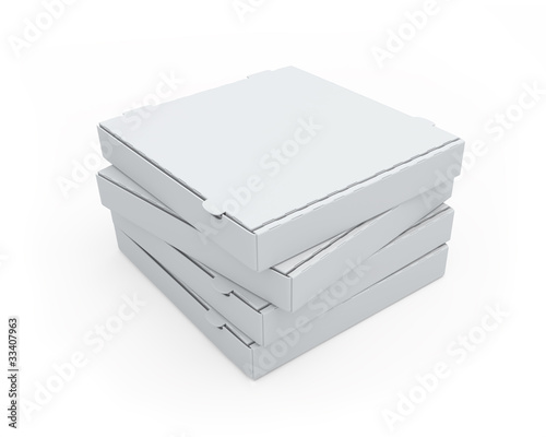 Blank Pizza Boxes