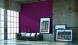 Wohndesign - Raum mit lila Wand