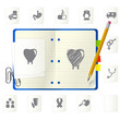 Notepad with icons