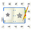 Notepad with icons