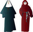 Nonne und Mönch