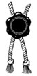 Vector wax seal with rope