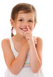 girl picking nose