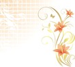 Frame with lilies. Pattern for design