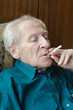 Senior Man Smoking