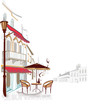 City views with cozy cafes City views with cozy cafes