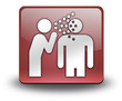 Red 3D Effect Icon "Infectious Diseases"