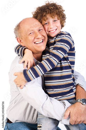Photo: Grandfather and grandson Grandfather and grandson