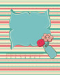 Greeting card with place for your text or photo Greeting card with place for your text or photo