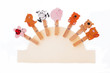 clothespine with cute animals clothespine with cute animals
