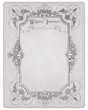 Retro Wedding Invitation postcard with beautiful frame - for des Retro Wedding Invitation postcard with beautiful frame - for des