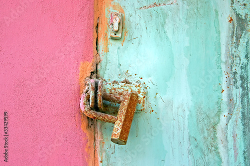 Photo: Old lock on the door Old lock on the door