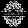 Black And White Ornate Rose Vector Quad Black And White Ornate Rose Vector Quad