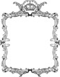 Decorative Vintage Ornate Frame. Vector Illustration. Decorative Vintage Ornate Frame. Vector Illustration.