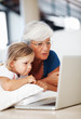 Girl with grandmother