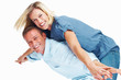Couple having great time together