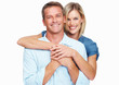 Attractive couple embracing