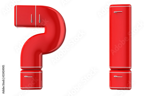 Illustration: two refrigerators two refrigerators