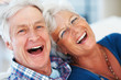 Senior couple having fun
