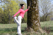 Frau im Park
