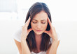 Woman suffering from headache