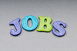 Employment concept with words  on background