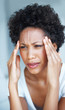 Woman with severe headache