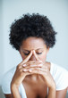 Woman with severe headache
