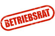 Grunge Stempel rot BETRIEBSRAT