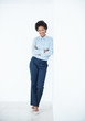 Successful business woman standing