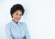 Smiling African American business woman