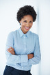 Successful business woman smiling