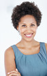 Successful business woman smiling