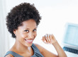 Confident female executive