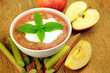 delicious and nutritious homemade rhubarb compote dessert