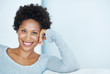 Woman with welcoming smile
