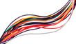 Colorful electrical cables