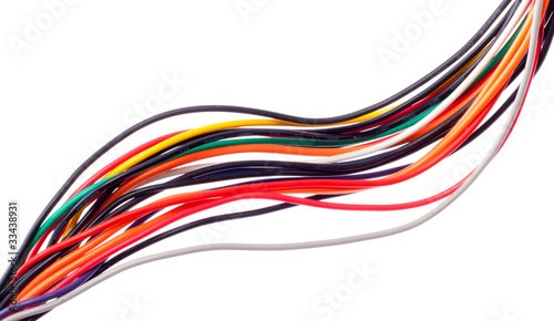 Photo: Colorful electrical cables Colorful electrical cables