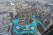 Dubai Fountain as seen from Burj Khalifa Dubai Fountain as seen from Burj Khalifa