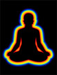 colorful aura of body