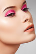 Сlose-up face sexy woman model with glamour eye make-up Сlose-up face sexy woman model with glamour eye make-up