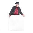 Gentleman with sign