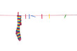 Socks on a washing line