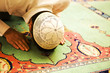 Praying people sajdah