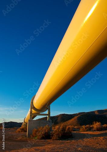 Photo: Pipeline in the Mojave Desert Pipeline in the Mojave Desert