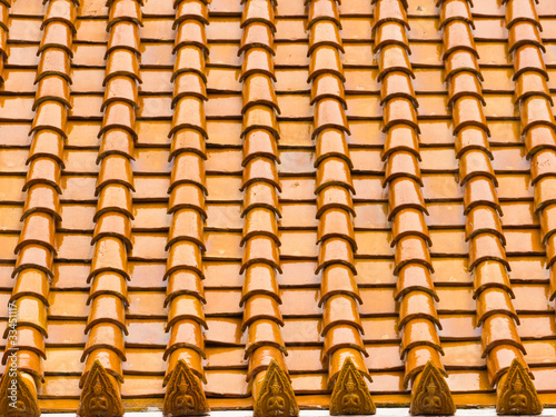 Photo: Temple roof pattern Temple roof pattern