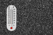 Thermometer on stone Thermometer on stone