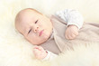 Close-up of cute small baby boy